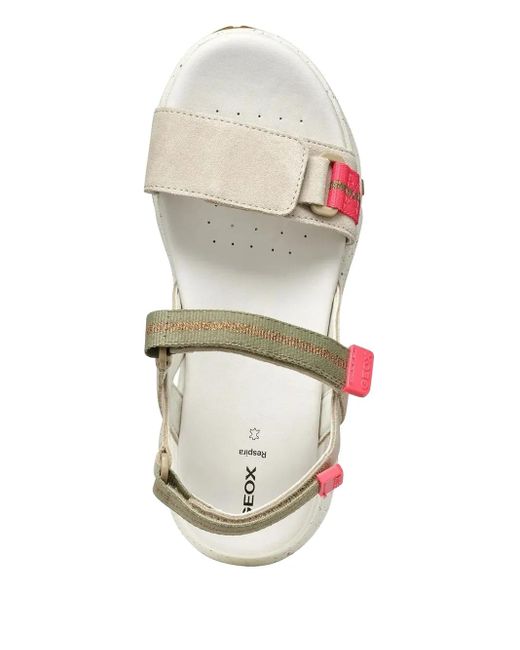 Geox White Sorapis Grip Sandals