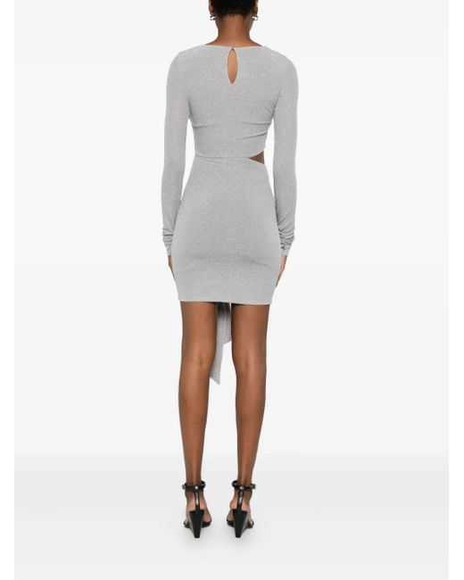Patrizia Pepe Gray Lurex Dress