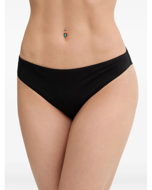 EA7 Black Logo-Print Bikini