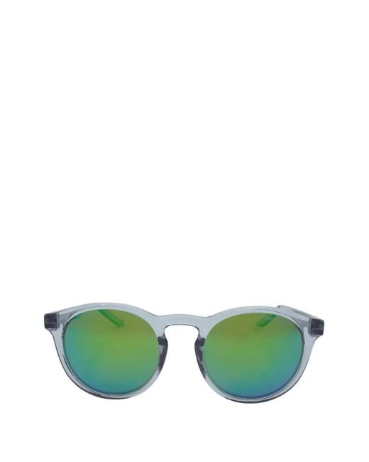 Nike Green Swerve Round-Frame Sunglasses