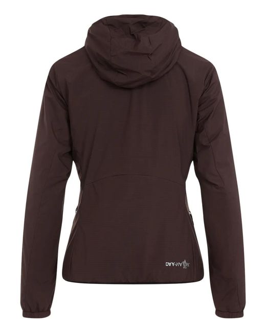 Moncler Brown Monogram-Plaque Hooded Jacket
