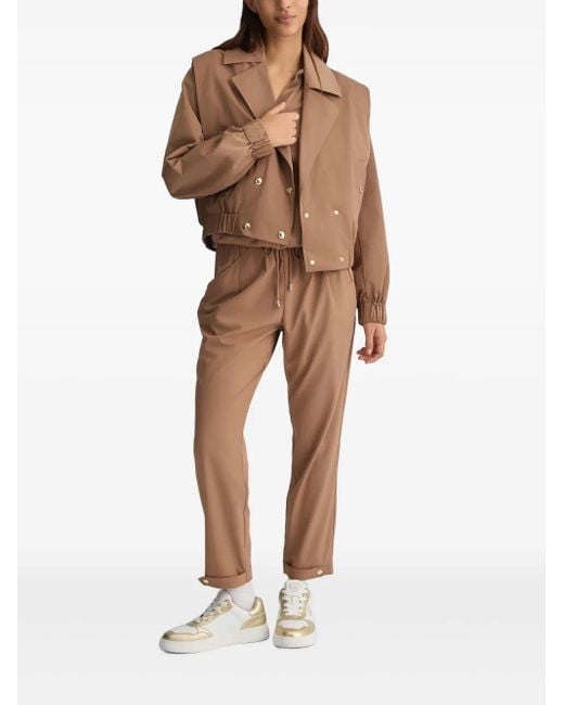 Liu Jo Brown Double-Breasted Jacket