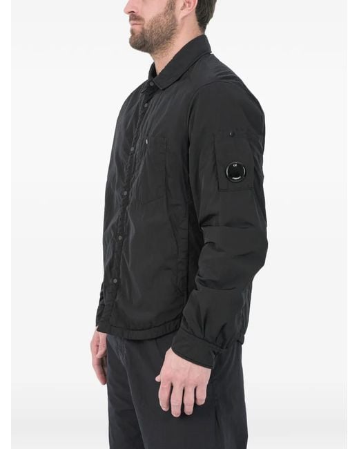 C P Company Gray Patch Pocket Shirt Jacket for men