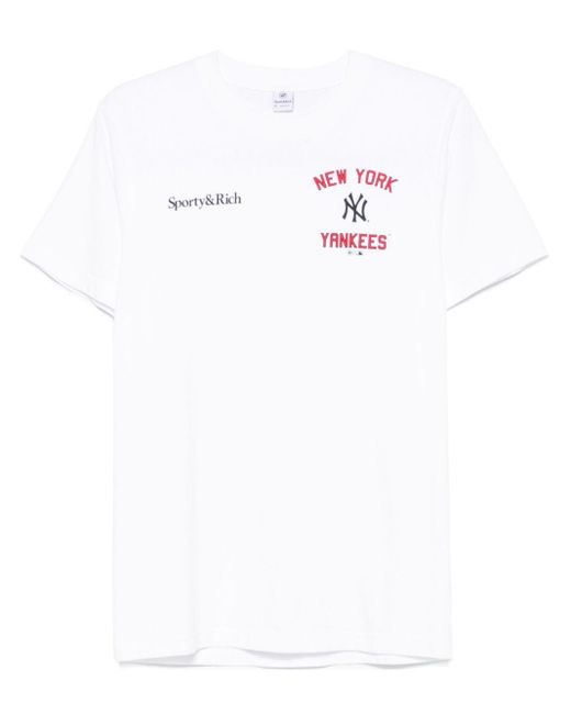 Sporty & Rich White Home Run T-Shirt