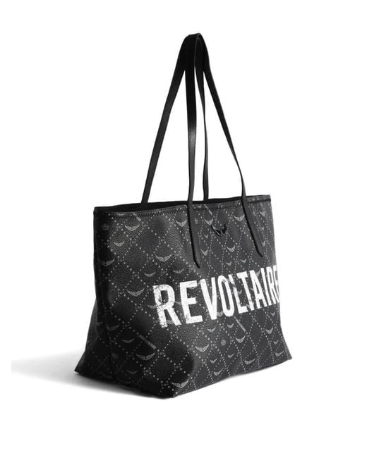 Zadig & Voltaire Black Revoltaire Tote Bag