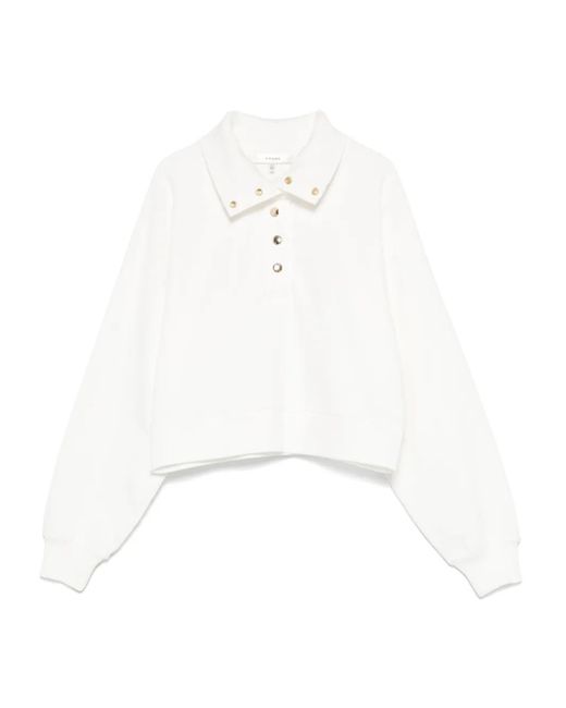 FRAME White Coach Sweatshirt
