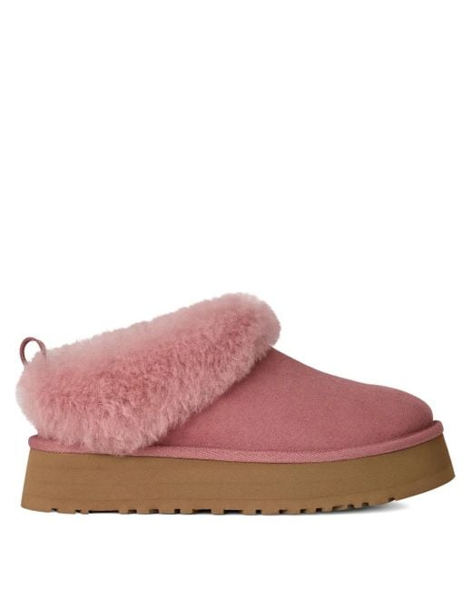 Ugg Pink Platform Suede Flat Mules