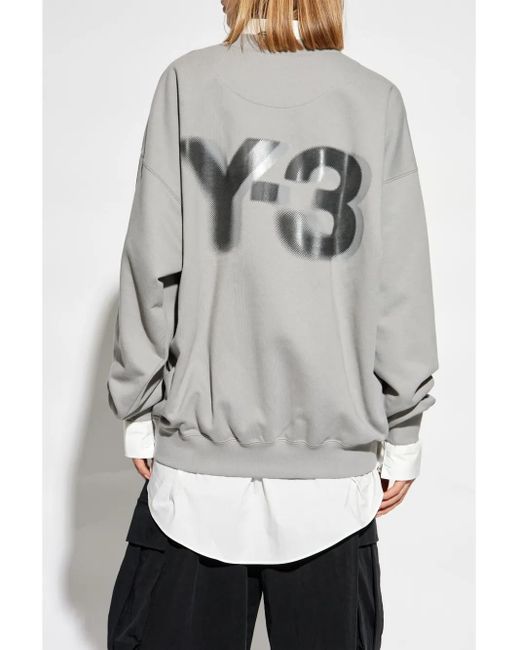 Y-3 ロゴ スウェットシャツ Gray