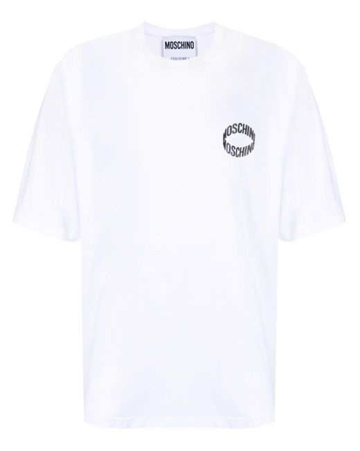 Moschino T-Shirt mit Logo-Prägung in White für Herren