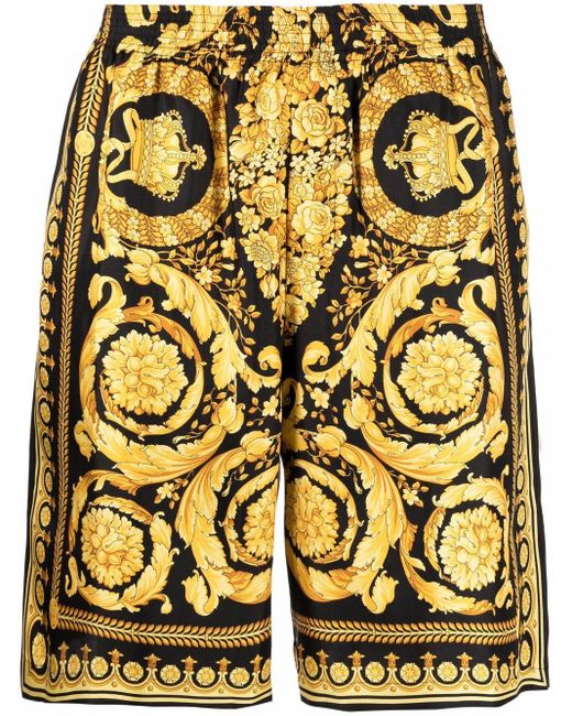 Versace Bañador bermuda largo con borde de Greca para Hombre | EU Boutique  en Línea