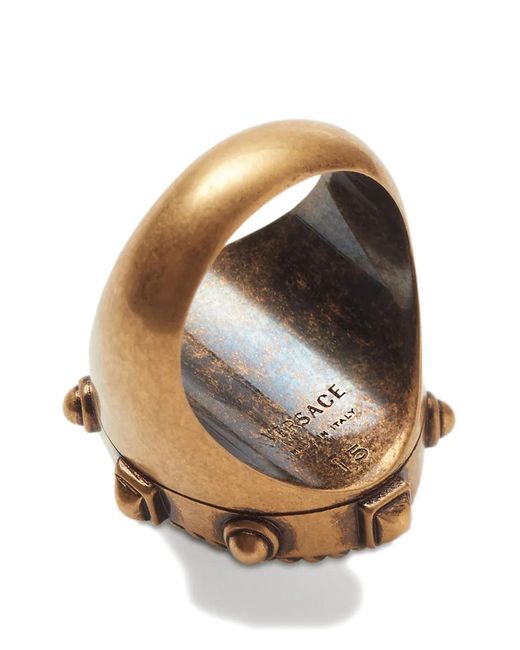 Versace Gray Cameo Ring