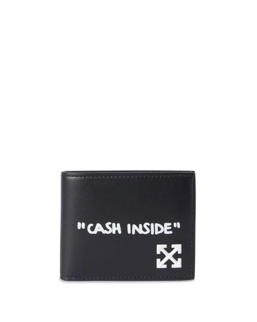 Off-White c/o Virgil Abloh Black Jitney Quote Bifold for men