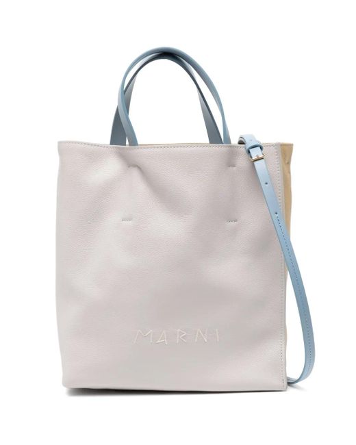 Marni Natural Logo Tote Bag