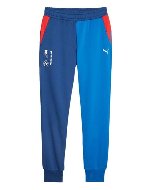 PUMA Blue X Bmw Motorsport Logo-Print Track Pants for men