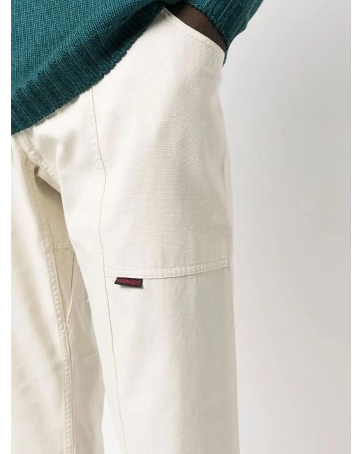 Gramicci Natural Two-Pocket Buckled Straight Trousers for men