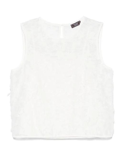 Peserico テクスチャード トップ White