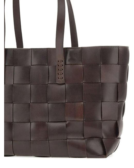 Dragon Diffusion Brown Japan Leather Tote Bag