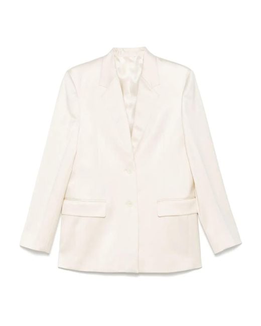Blazer Con Botones Totême de color White