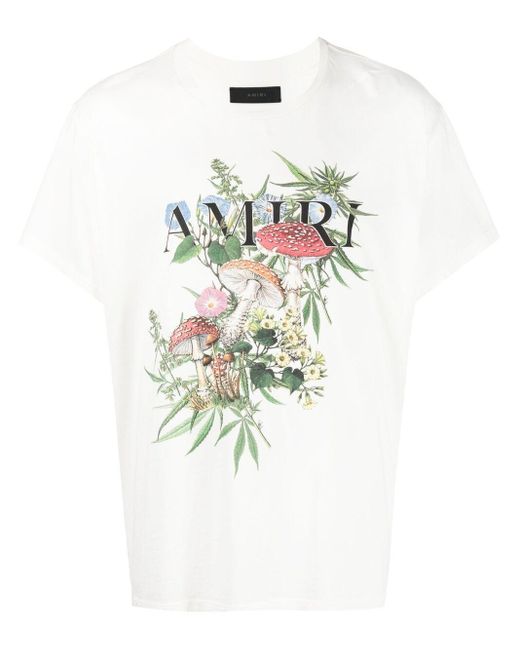 Amiri T-shirt Met Paddestoelprint in het Multicolor voor heren