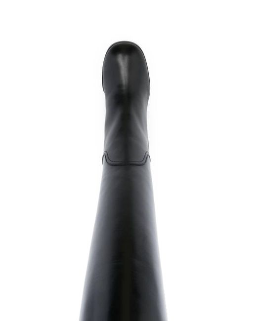 Casadei Black Kniehohe Stiefel 90mm