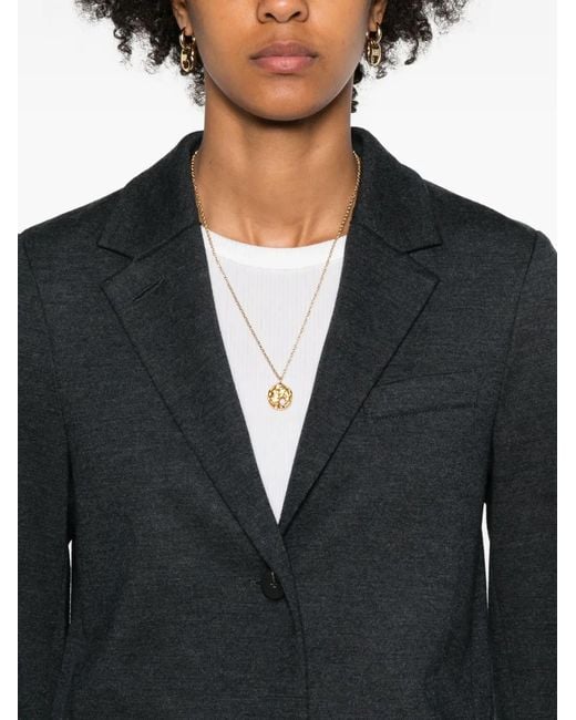 Harris Wharf London Black Single-Breasted Blazer