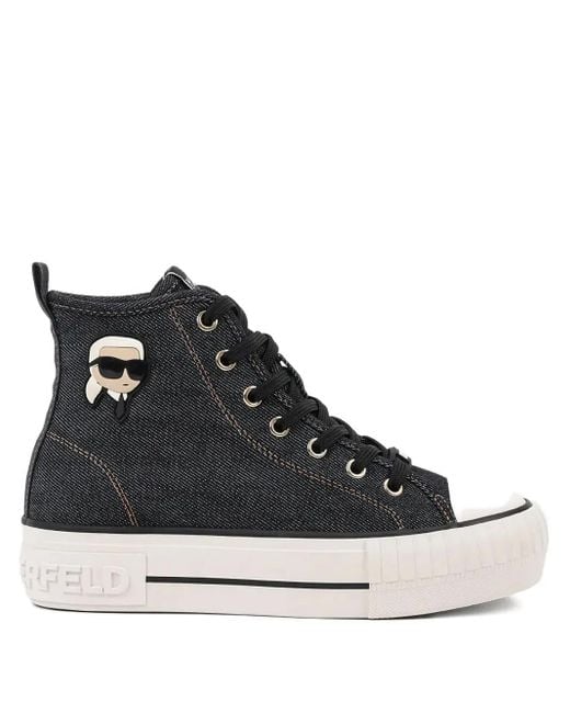 Karl Lagerfeld Black Kampus Max Nft Platform Sneakers