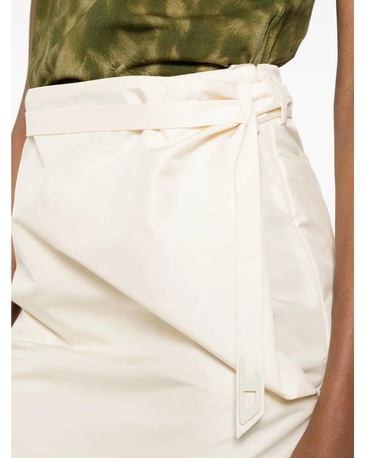 DIESEL White Knee-Length Wrap Skirt