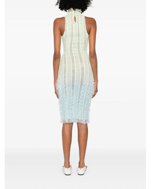 Roberta Einer Angel Midi-Jurk in het White