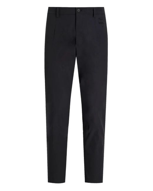 Dolce & Gabbana Blue Nylon Canvas Trousers for men