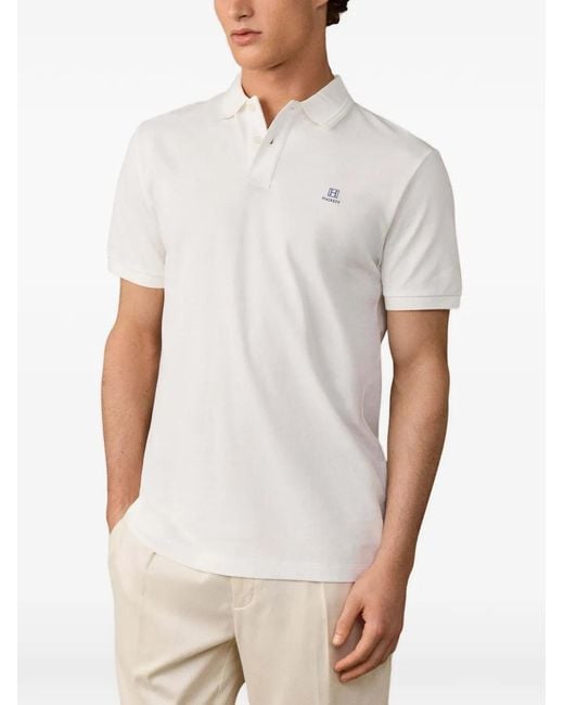 Hackett White Heritage Short-Sleeve Polo Shirt for men