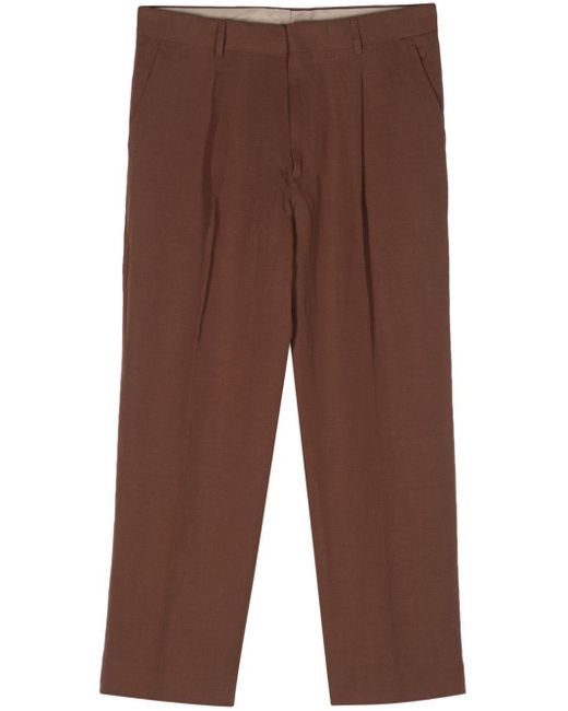 Costumein Brown Vincent Tapered-leg Trousers for men