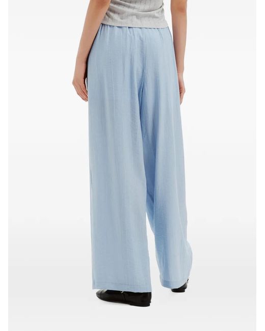B+ AB Blue Pleated Wide-Leg Trousers
