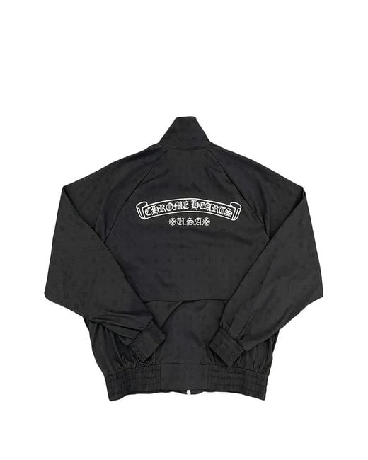 Chrome Hearts Black Match Point Monogram-Pattern Jacket for men
