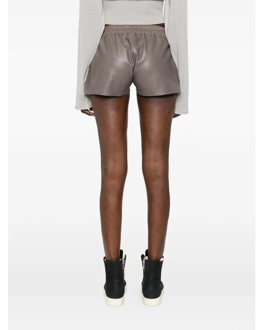 Rick Owens Gray Fog Boxer Shorts With Drawstring