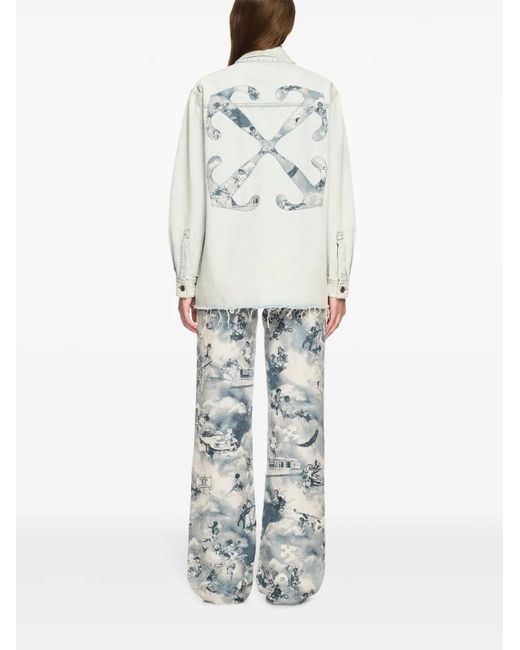 Off-White c/o Virgil Abloh Blue Fresco Arrow Jacket