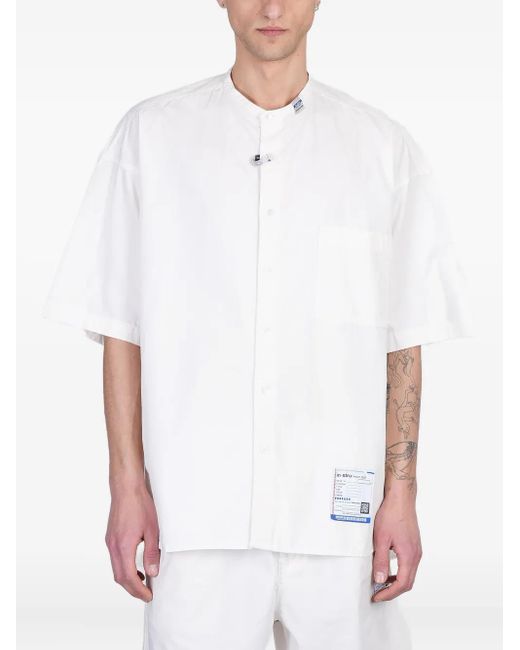 Maison Mihara Yasuhiro White Cotton Shirt for men