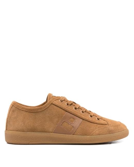 Isabel Marant Brown Suede Lace-Up Sneakers