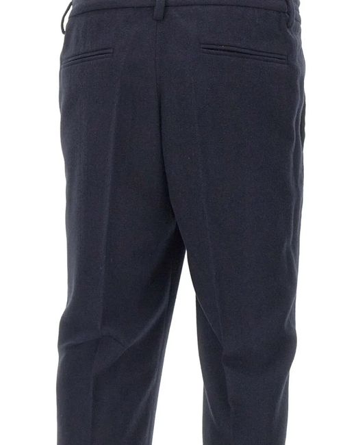 Pantalones con detalle de pliegues Devore de hombre de color Blue