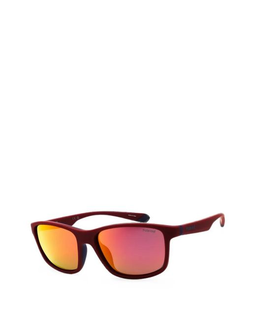 Polaroid Pink Rectangle-Frame Sunglasses for men