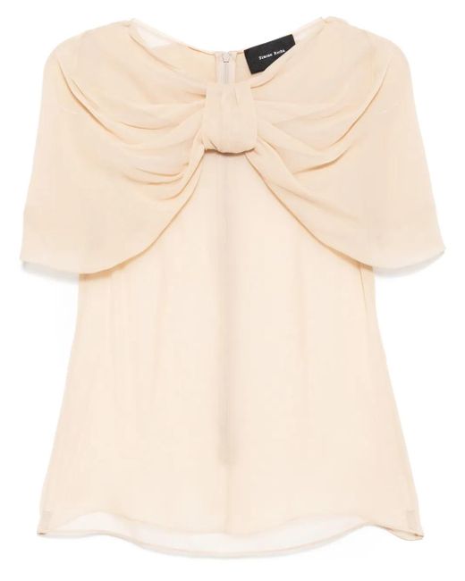Simone Rocha リボンディテール トップ Natural
