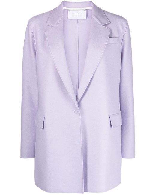 Harris Wharf London Purple Single-breasted Wool Jacket