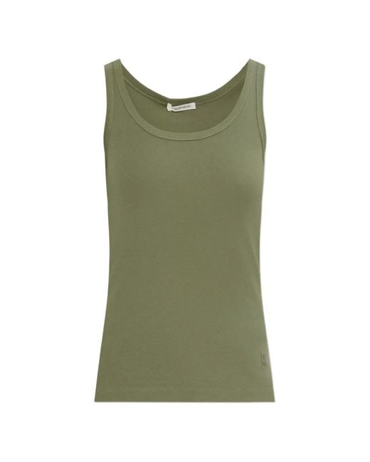 By Malene Birger Green Dali Organic Cotton Tank Top