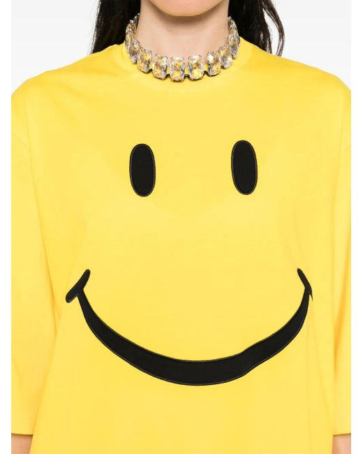 Moschino Yellow X Smiley Cotton T-Shirt