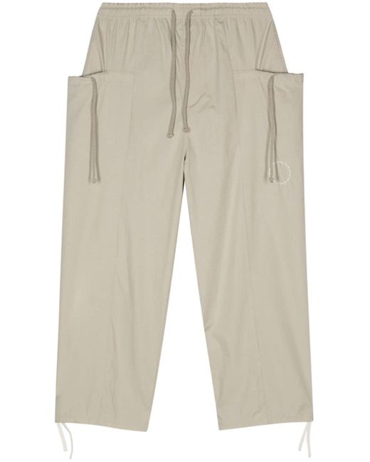 Craig Green Natural Poplin Cropped Trousers for men