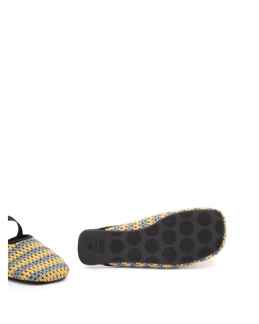 FLOWZE White Strap-Detail Mules