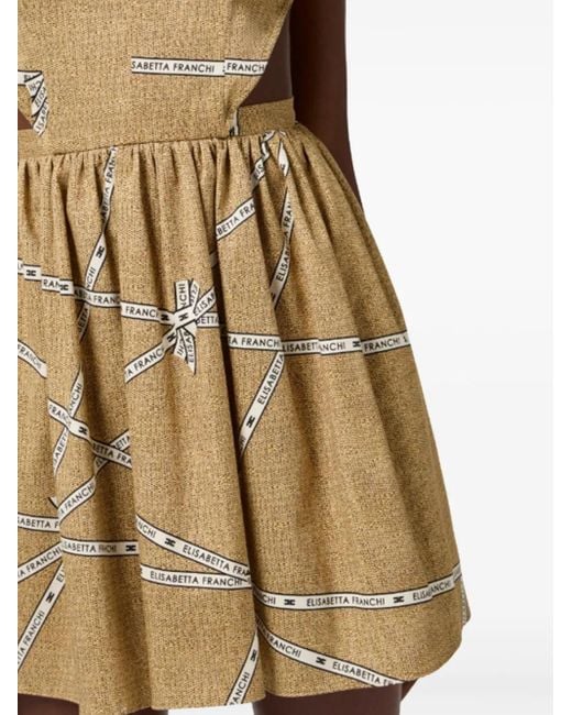 Elisabetta Franchi Natural Minikleid mit Print