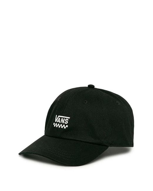 Vans Black Logo-Embroidered Baseball Cap
