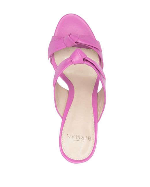 Alexandre Birman Pink Nolita 90mm Leather Sandals