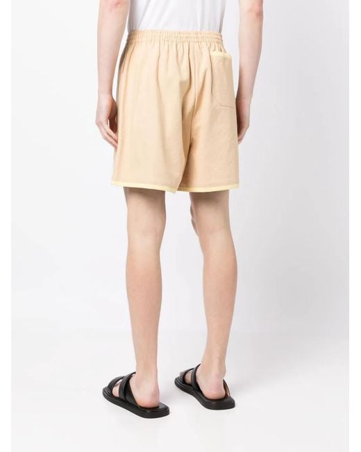 Bode Natural Illustration-Print Cotton Deck Shorts for men