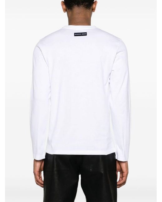 Camiseta Basic Moon MARINE SERRE de hombre de color White